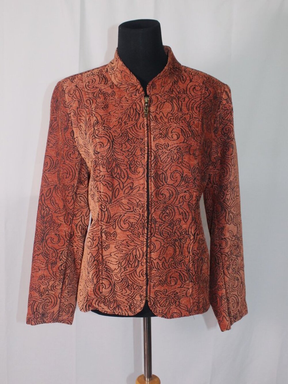 Christopher & Banks Fall Floral Tapestry Blazer Small